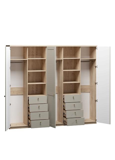 Шкаф распашной София РАХ - 21 МДФ Кастелло Медовый / Кашемир