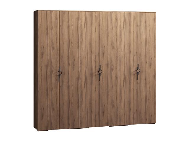 Шкаф распашной Белиз - 6 Крафт Табачный
