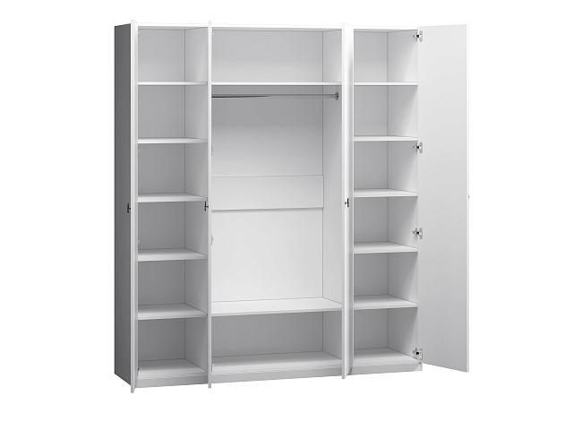 Шкаф распашной Банни - 4 МДФ Белый