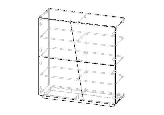 Комод Вега (Цесена) Белый - 120 МДФ