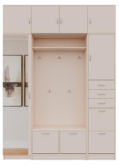 Прихожая Ольга - 8 с антресолью Кашемир