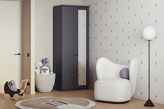 Шкаф распашной София РАХ - 8 МДФ Графит