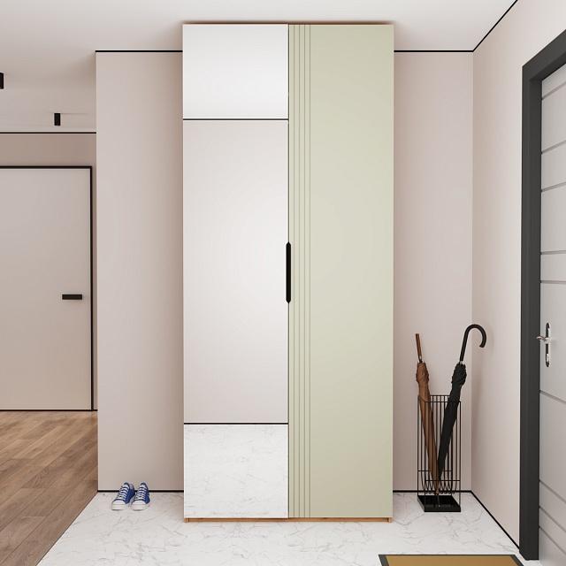 Шкаф распашной Астрис - 2 с зеркалом Сантьяго