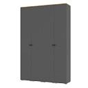 Шкаф распашной Квели - 4.1 Графит