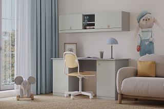 Детская стенка Банни - 11 МДФ Светло-Серый