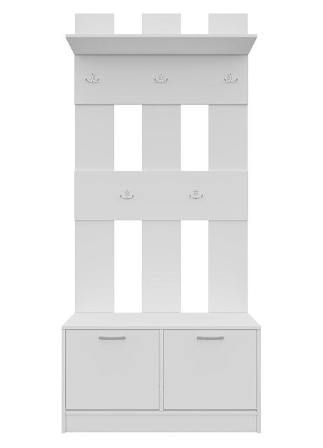 Прихожая Ольга - 1 перфорированная Белый