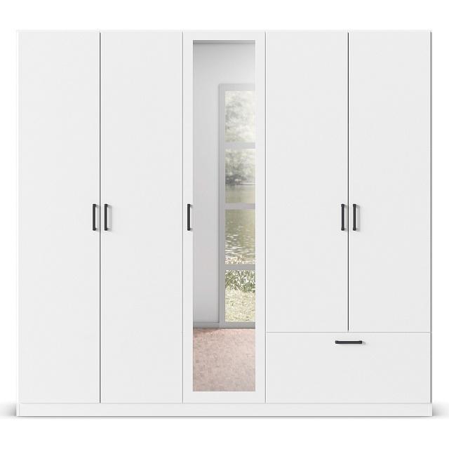 Шкаф распашной Бари - 4 Белый