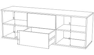 Комод Марвин Йорк - 1 Графит