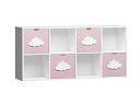 Стеллаж Kids - 5 Розовый Лайт