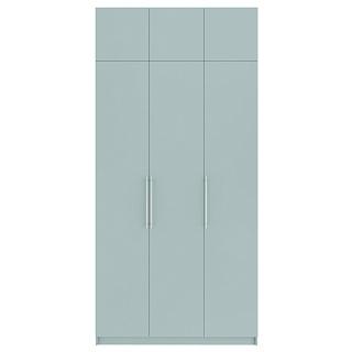 Шкаф распашной Калифорния - 3 с антресолью Сумеречный Голубой