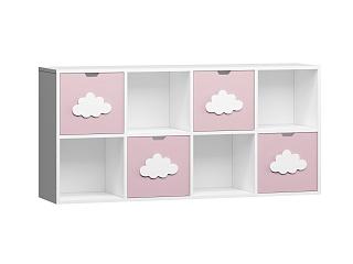 Стеллаж Kids - 5 Розовый Лайт