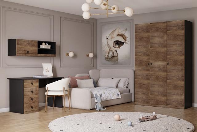 Детская стенка Банни - 10 МДФ Дуб Мореный