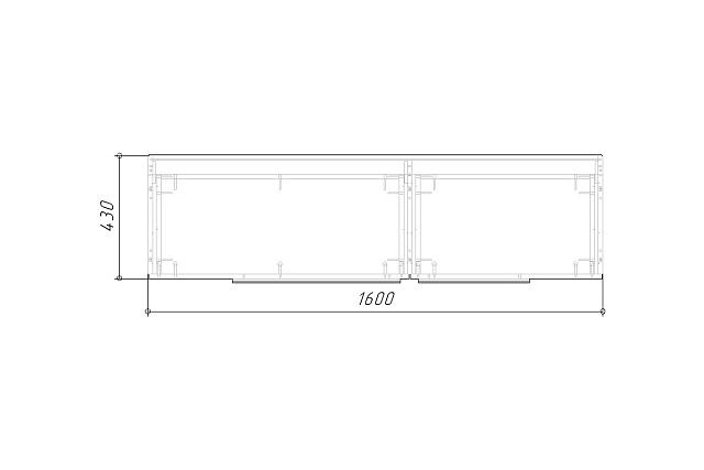 Тумба под ТВ подвесная Лорена Пакс - 3 Дуб Золотистый