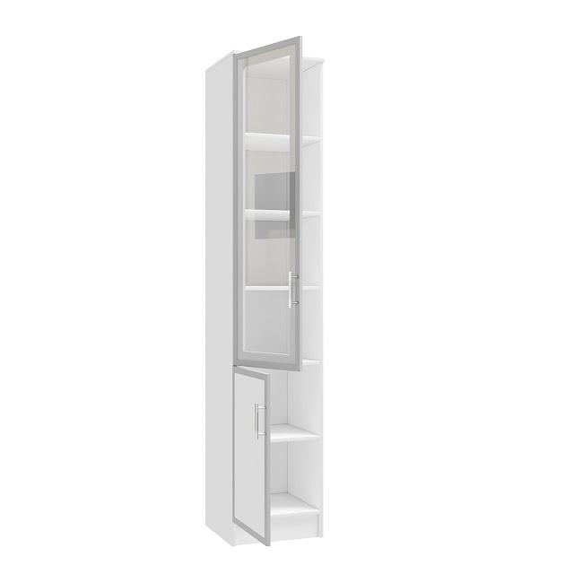 Книжный шкаф Альма - 3 Белый