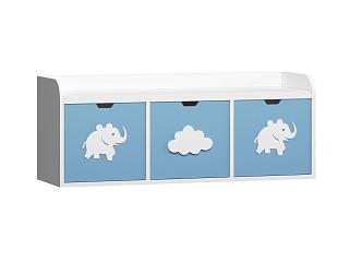 Стеллаж Kids - 8 Пастельно-Синий