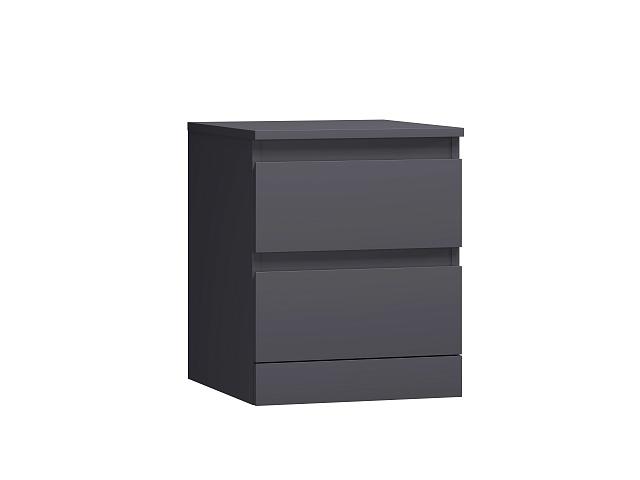 Тумба прикроватная Мальм Графит