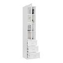 Книжный шкаф Библиограф - 1 №5 Белый