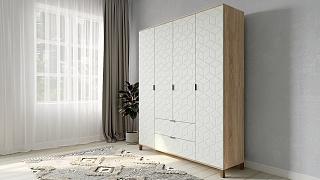 Шкаф распашной Марвин Йорк - 4 Милк