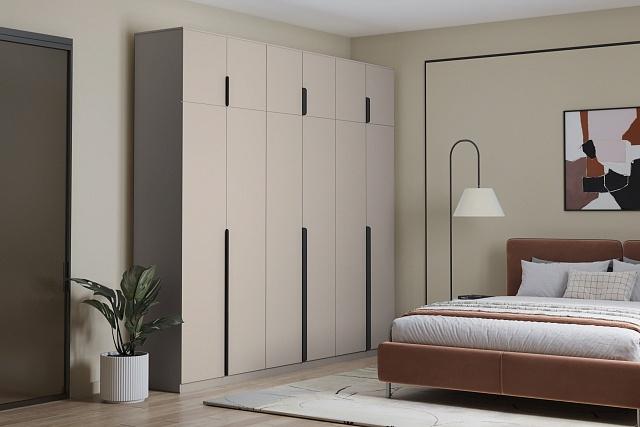 Шкаф распашной Марсель - 6 Кашемир с антресолью