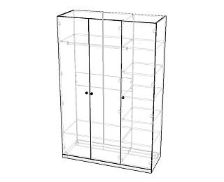 Шкаф распашной Банни-3 Розовый Лайт (Я63972)