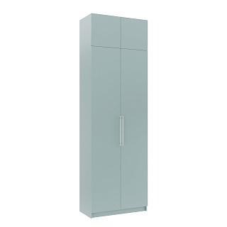 Шкаф распашной Калифорния - 2 с антресолью Сумеречный Голубой