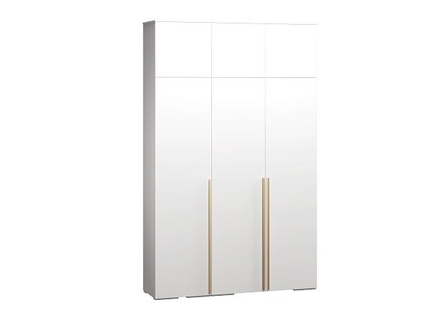 Шкаф распашной Эдинбург - 3 с антресолью Белый