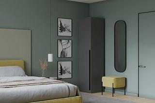 Шкаф распашной Лорена Пакс - 1 Графит