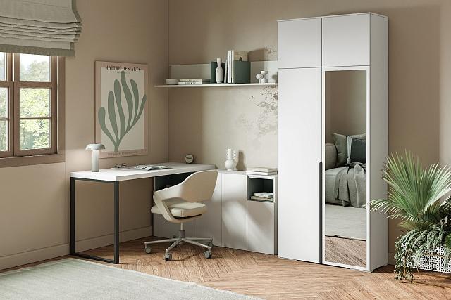 Шкаф распашной Солфорд - 2 А+З Белый