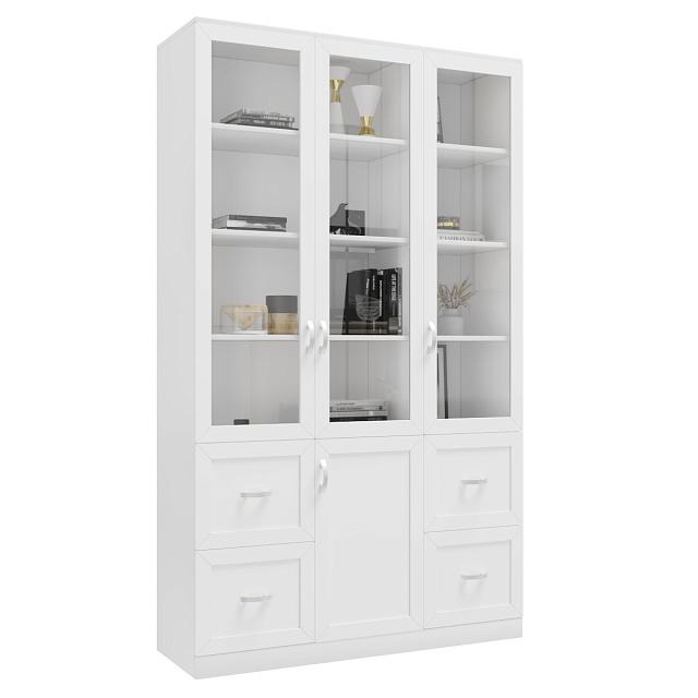 Книжный шкаф Библиограф - 3 №5 Белый