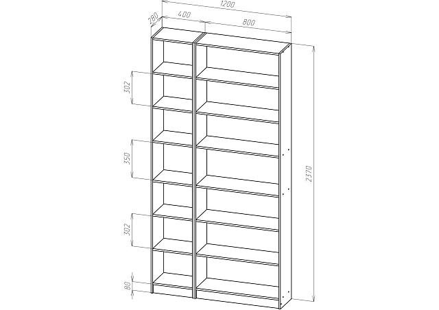 Библиотека Билли - 109 Орех Экко