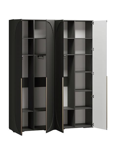 Шкаф распашной Брей - 2 Черный