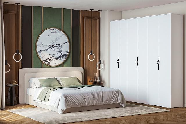 Шкаф распашной Ливан - 6 Белый