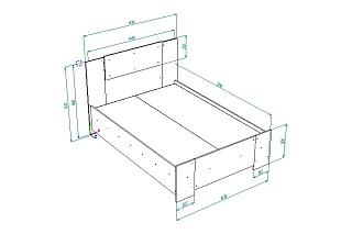 Кровать Муна 1400