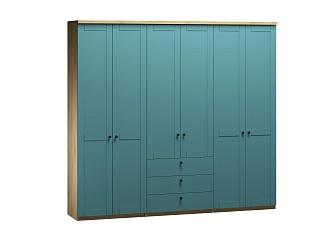 Шкаф распашной София РАХ - 12 МДФ Аквамарин