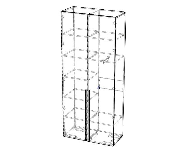 Шкаф распашной Мори - 3 Кашемир