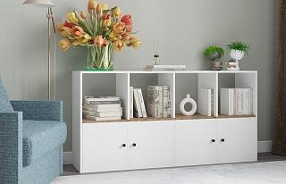 Стеллаж Оренсе - 8 Белый