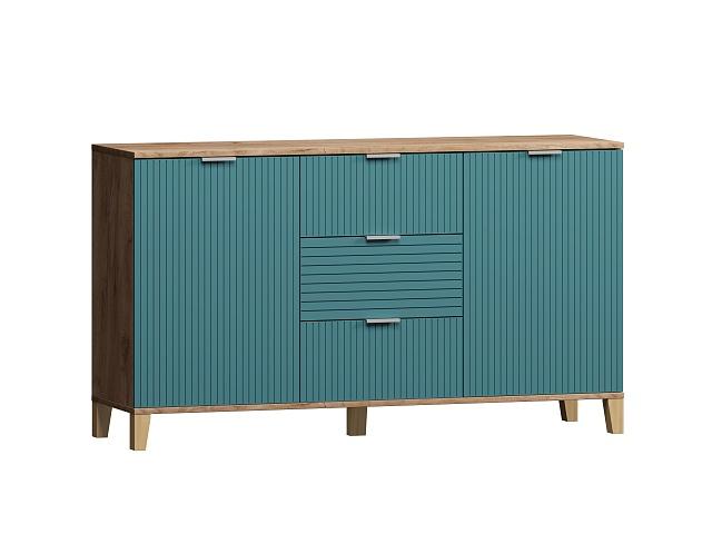 Комод Марвин 4 фрезеровка 8 Аквамарин