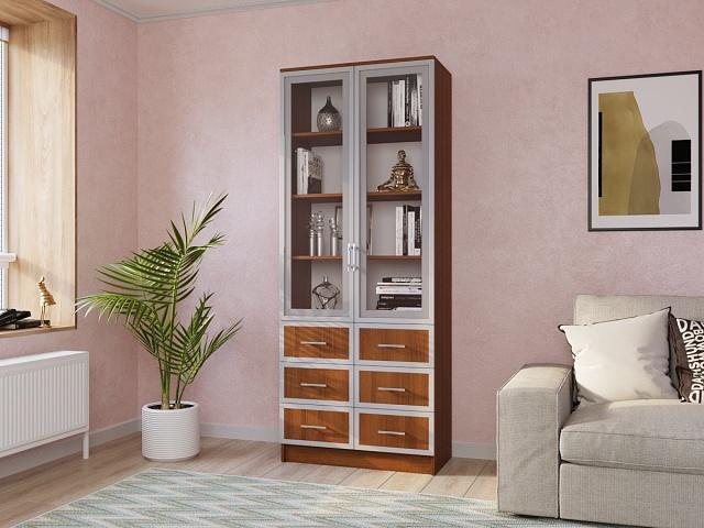Книжный шкаф Альма - 11 Орех Экко