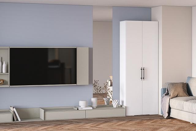 Шкаф распашной Мори-Хелена - 3 Белый