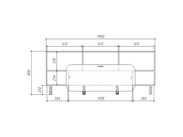 Тумба под ТВ Модерн+
