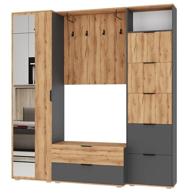 Прихожая Санти - 3 Графит