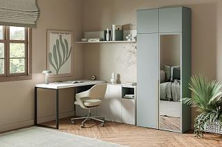 Шкаф распашной Солфорд - 2 А+З Зеленый Айсберг