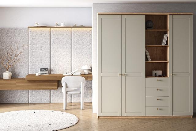 Шкаф распашной София РАХ - 30 МДФ Кастелло Медовый / Кашемир