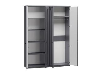 Шкаф распашной София РАХ - 5 МДФ Графит