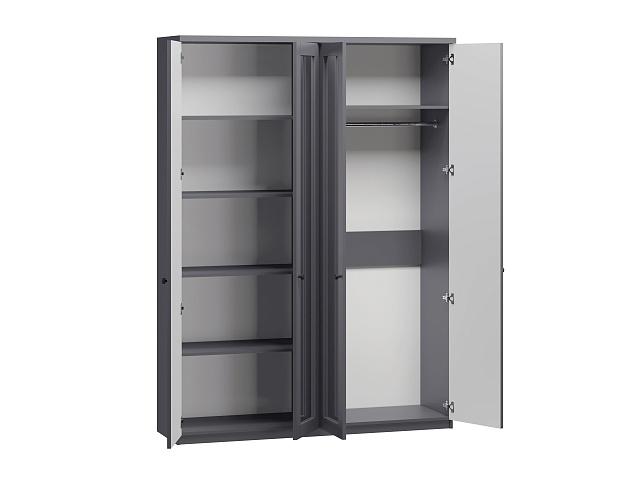 Шкаф распашной София РАХ - 5 МДФ Графит