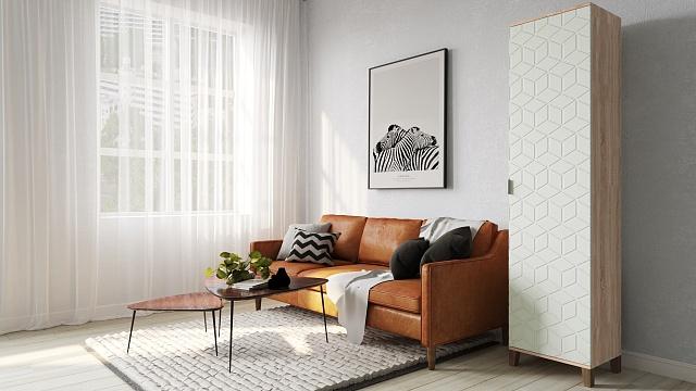 Шкаф распашной Марвин Йорк - 1 Милк