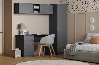 Детская стенка Стрекоза - 12 МДФ Графит