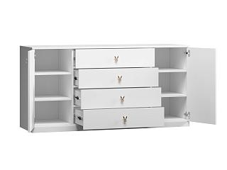 Комод Банни Mini - 3 Белый