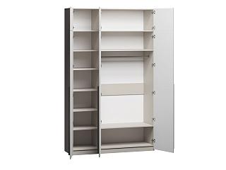 Шкаф распашной Микос - 3 МДФ с антресолью Кашемир