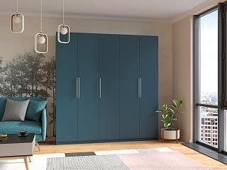 Шкаф распашной Калифорния - 5 Альби Полуночно-синий